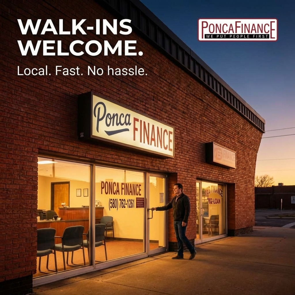 Walk Ins Welcome Ponca City Loan